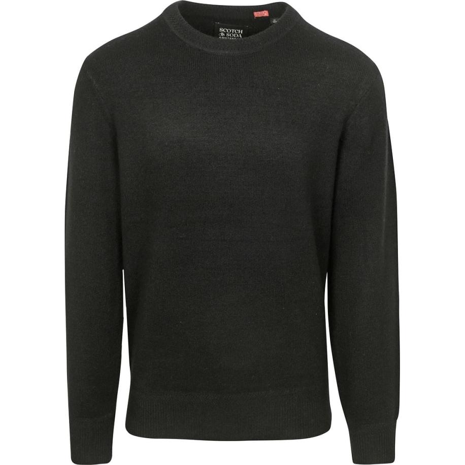 Scotch and Soda Soft Knit Pullover Zwart Zwart