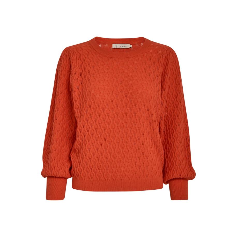 Peppercorn Trui Rosalia donkeroranje Oranje