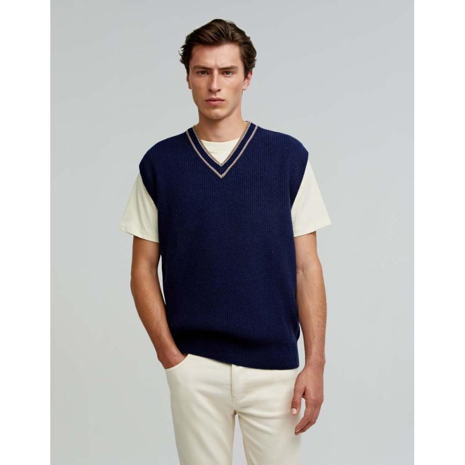 Scalpers - Icon Austen - Spencer in marineblauw Blauw