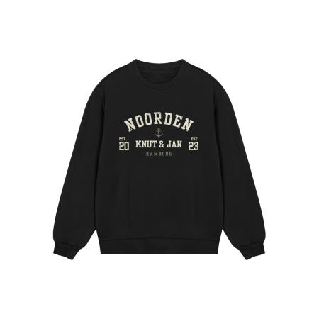 F4NT4STIC F4NT4STIC Sweatshirt Knut & Jan Hamburg zwart / wit