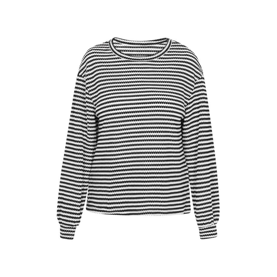 SANIKA SANIKA Shirt Everyday Fashion zwart / wit -