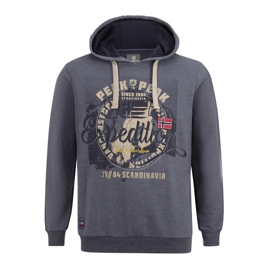 Jan Vanderstorm Trui Kapblauw, Bedrukt Blauw