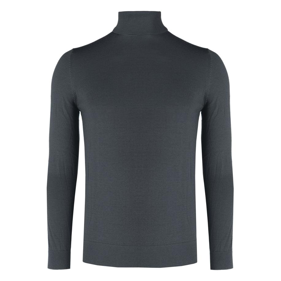 Marvelis Casual Trui Coltrui antraciet, Effen Grijs