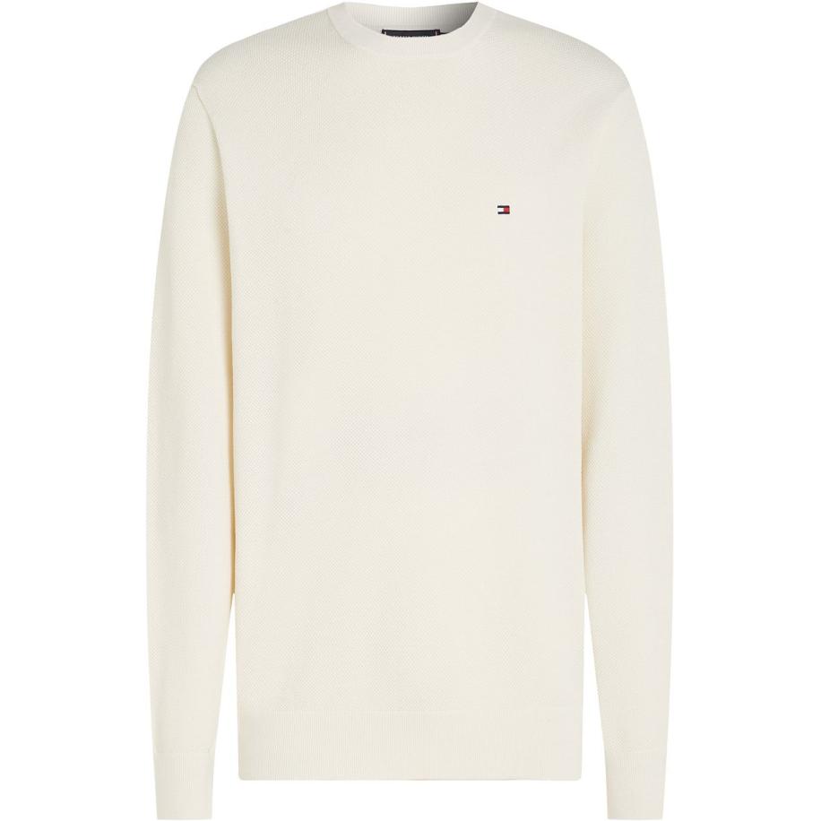 Tommy Hilfiger Structure Trui Off White Wit
