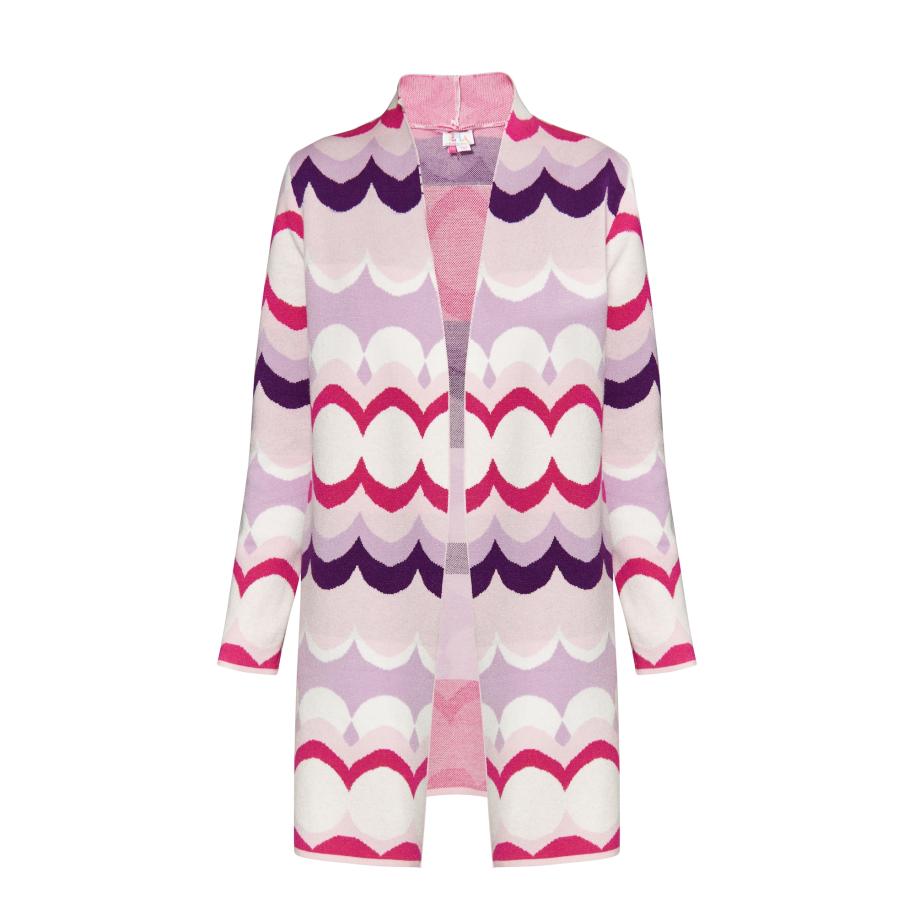 IZIA IZIA Gebreid vest gemengde kleuren / pink -