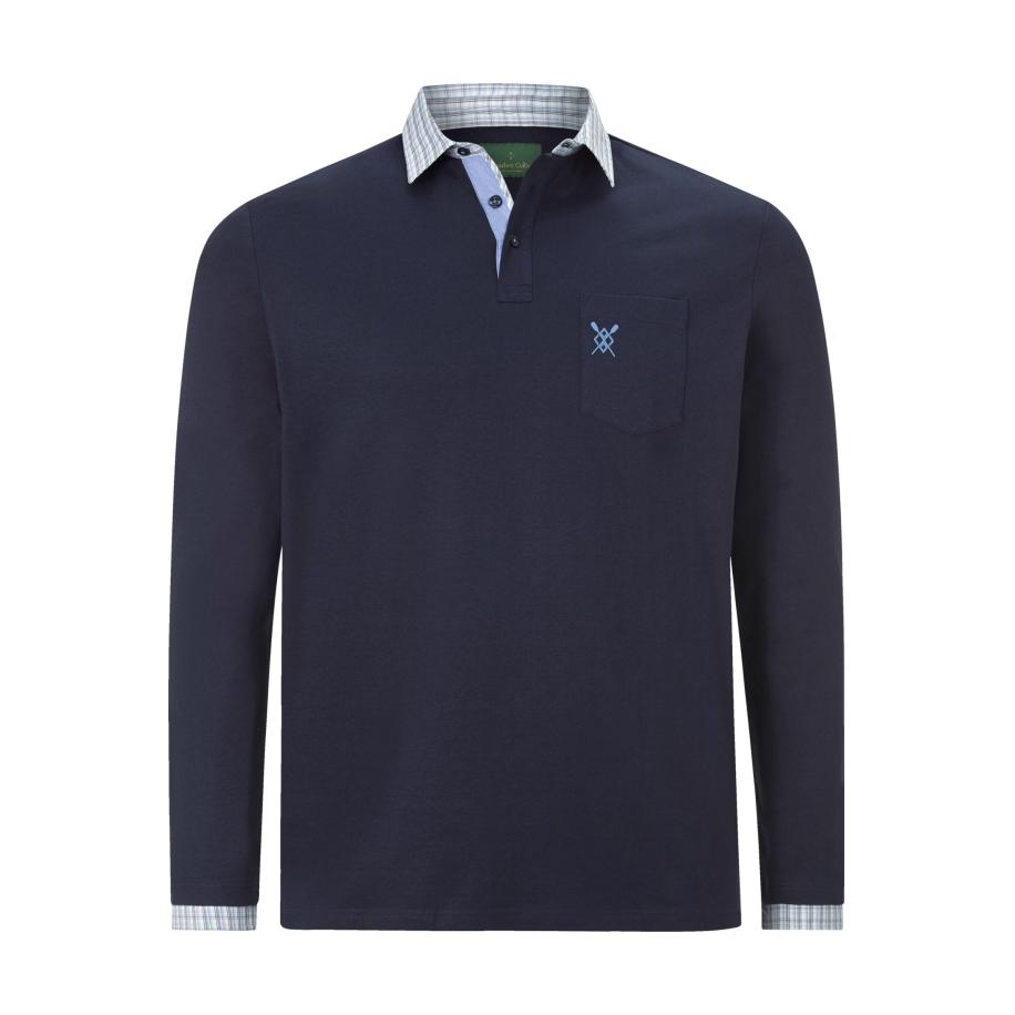 Charles Colby Sweatshirt donkerblauw, Effen Blauw