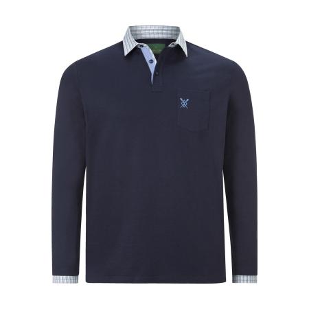 Charles Colby Sweatshirt donkerblauw, Effen
