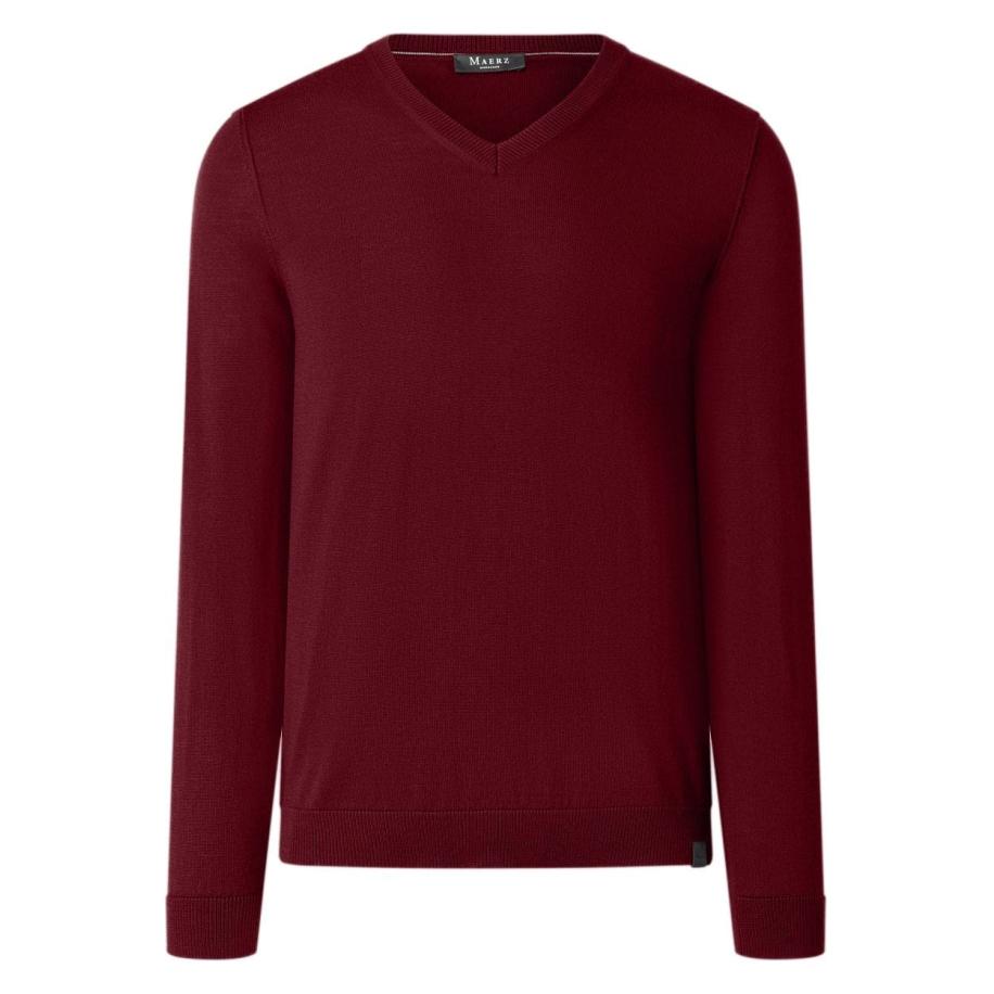 MAERZ Trui V-hals, Effen Multicolor