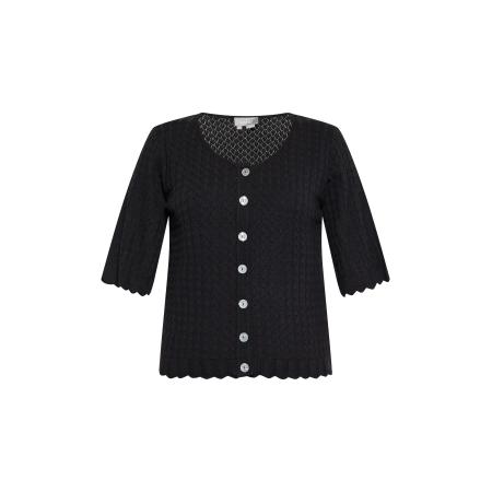 Usha Usha Gebreid vest zwart