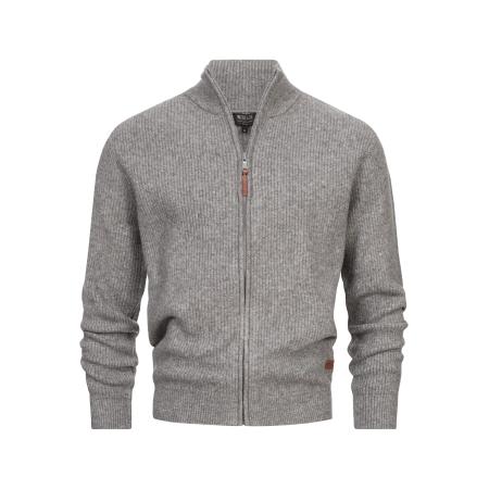 INDICODE JEANS INDICODE JEANS Gebreid vest Peace grijs