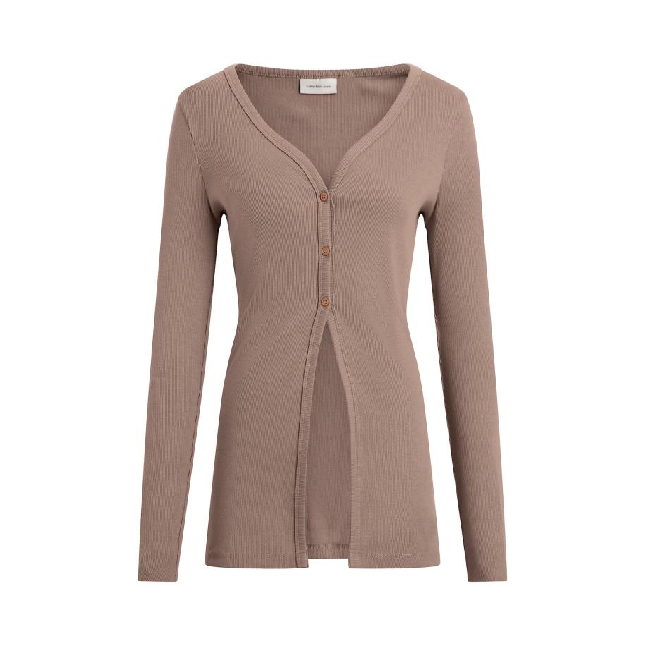 Calvin Klein Calvin Klein Jeans Gebreid vest taupe -