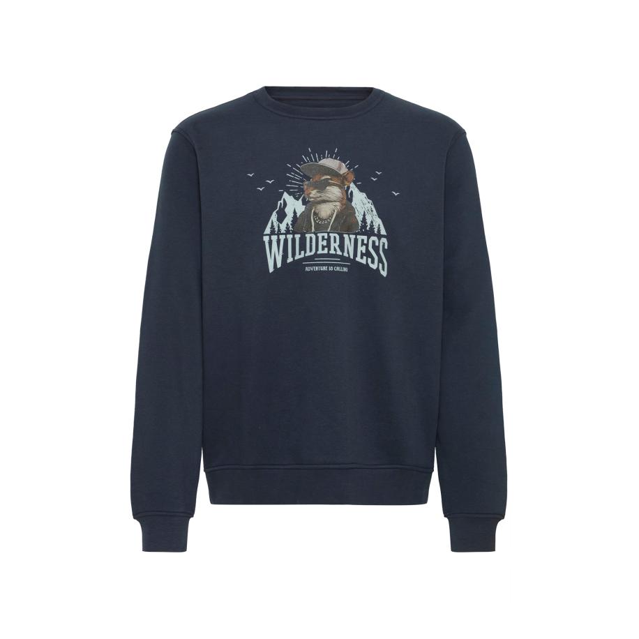 Blend BLEND Sweatshirt BHIAN beige / pastelblauw / donkerblauw / zwart -