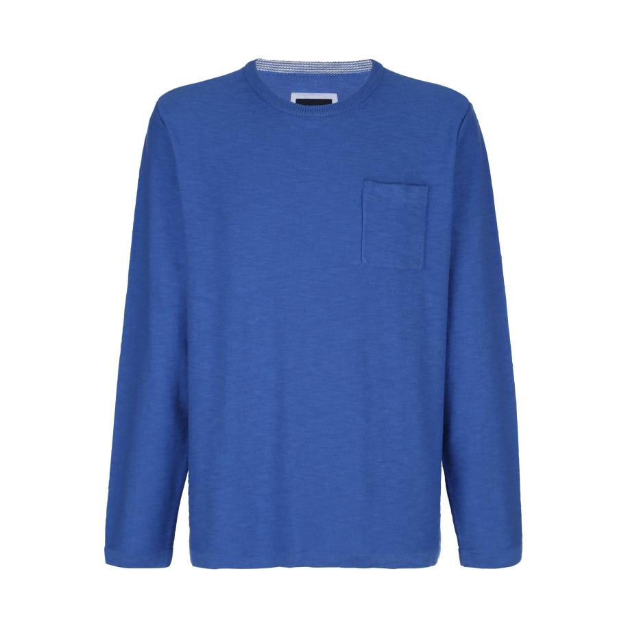 BABISTA Trui ronde halskoningsblauw, Effen Blauw