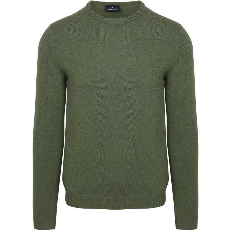 Steppin' Out Trui Merinowol Groen Groen