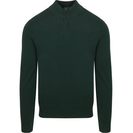 Steppin' Out Half Zip Trui Merinowol Caccia Groen