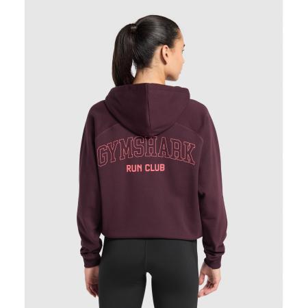 Gymshark Running Graphic Hoodie Depth Purple