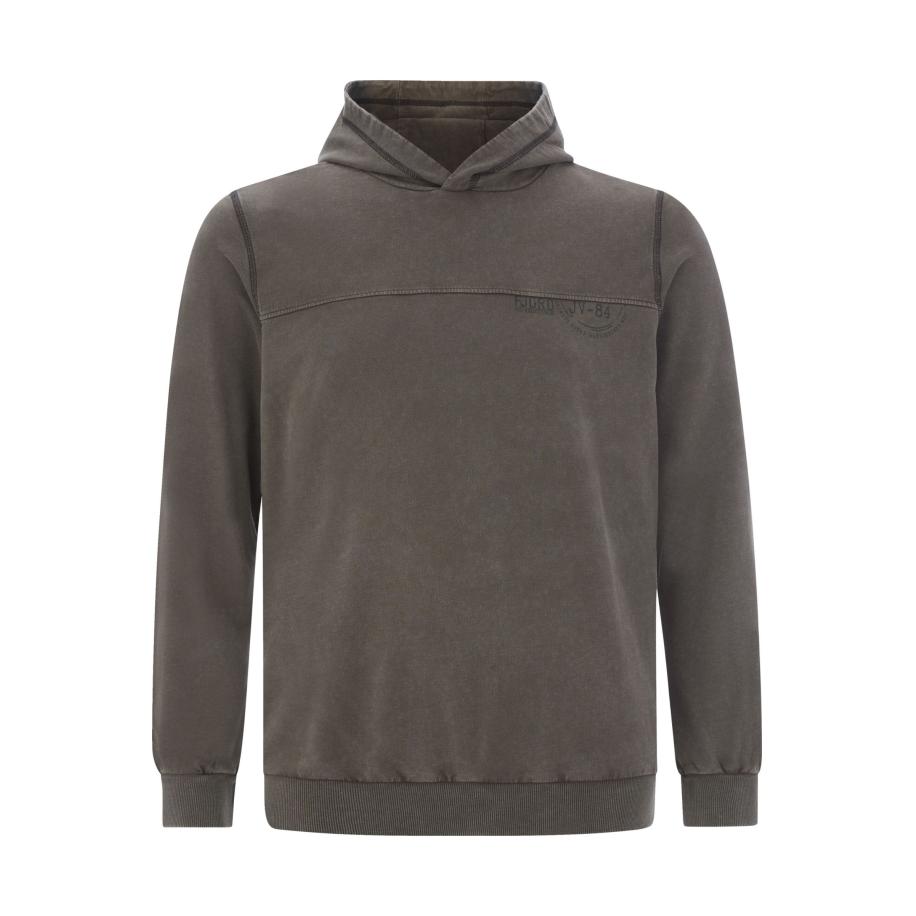 Jan Vanderstorm Sweatshirt bruin, Bedrukt Bruin