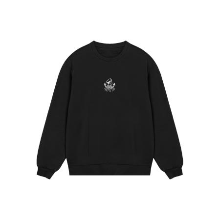 F4NT4STIC F4NT4STIC Sweatshirt Knut & Jan Scribble zwart