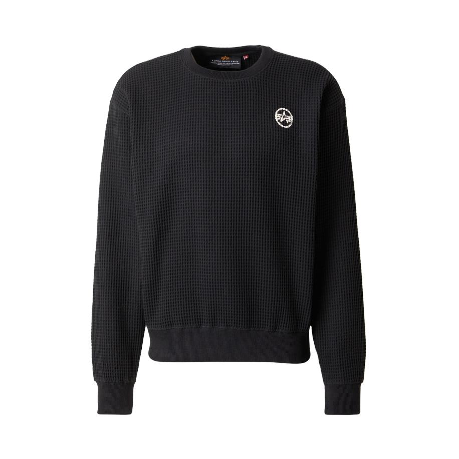 ALPHA INDUSTRIES Sweatshirt Studio zwart / wit Zwart