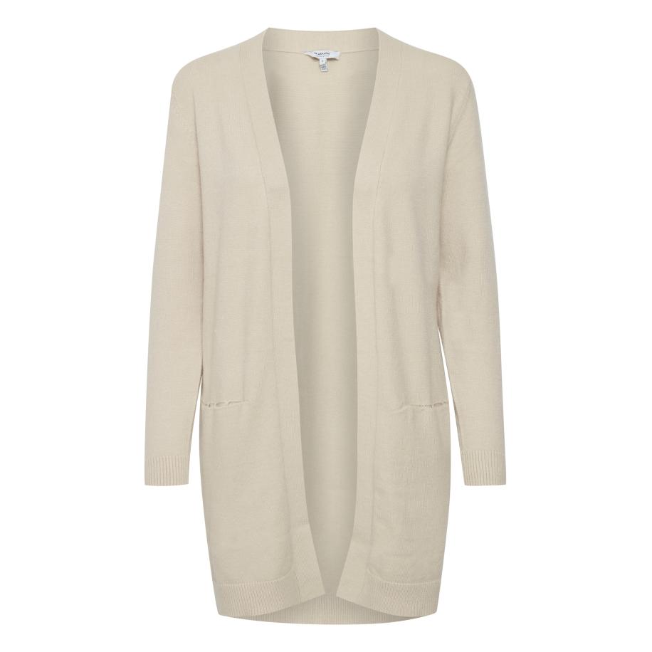 b.young b.young Gebreid vest beige -