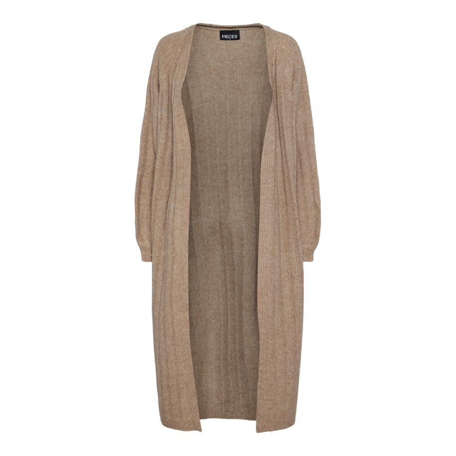 Pieces PIECES Gebreid vest PCMaggy taupe -