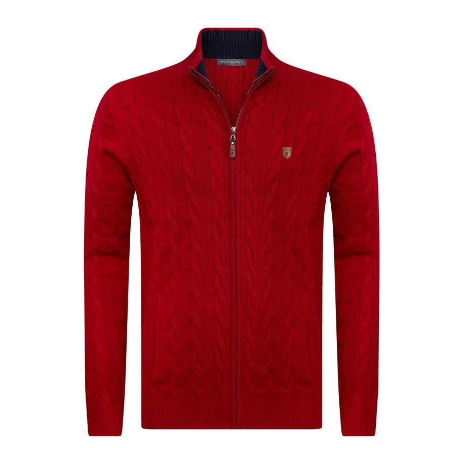 Jacey Quinn Jacey Quinn Gebreid vest bordeaux -