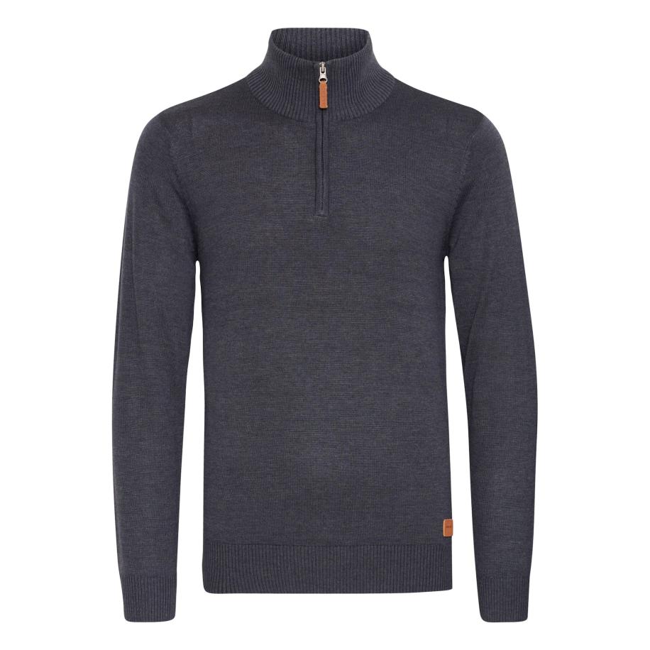 Blend BLEND Trui Robin navy / bruin / zilvergrijs -