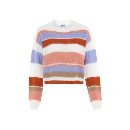 Sidona Sidona Trui roestbruin / lichtlila / oudroze / wit