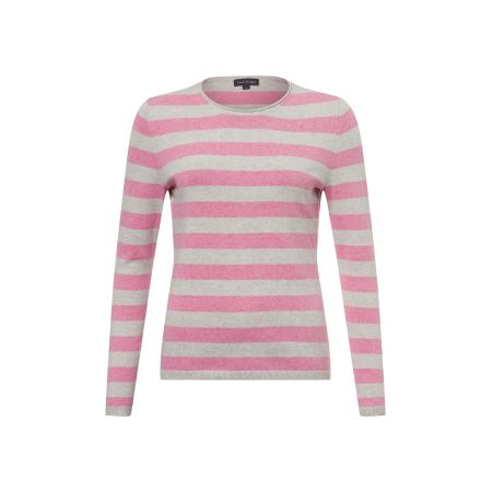 Franco Callegari Trui zilvergrijs / lichtroze