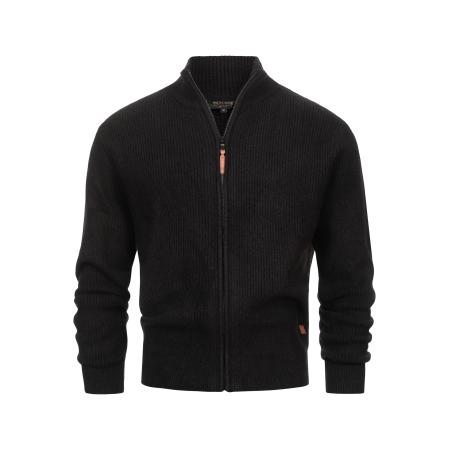 INDICODE JEANS INDICODE JEANS Gebreid vest Peace zwart