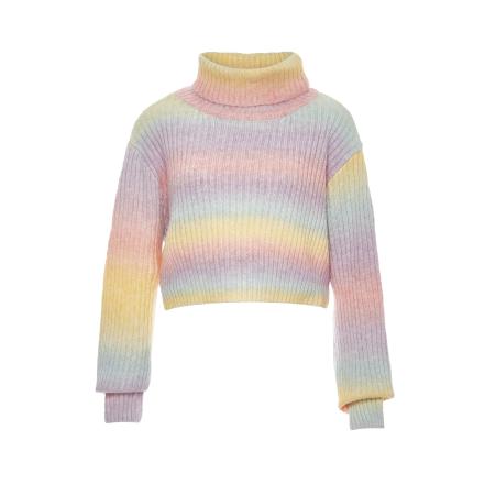 Sidona Sidona Trui pastelblauw / geel / pastellila / rosa