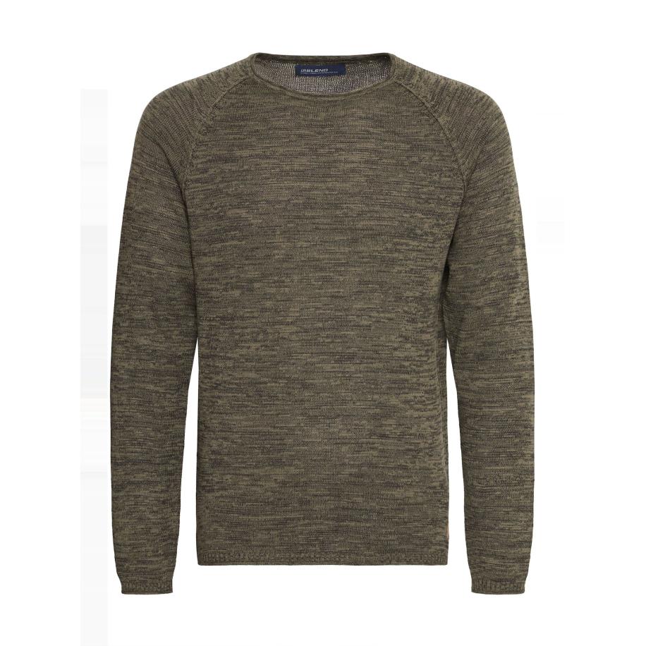 BLEND Trui BHDan bruin / groen Groen