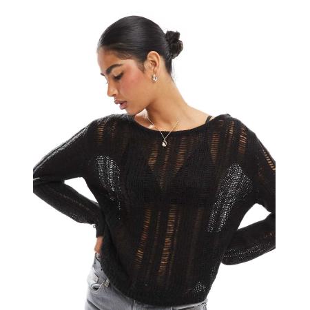 Threadbare Gebreide trui in zwart