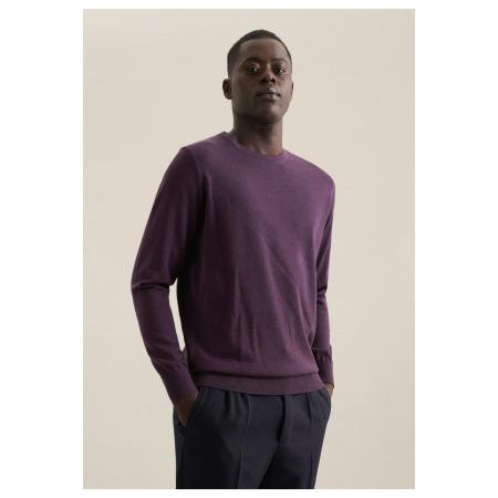 Seidensticker Trui ronde halspruim, Effen