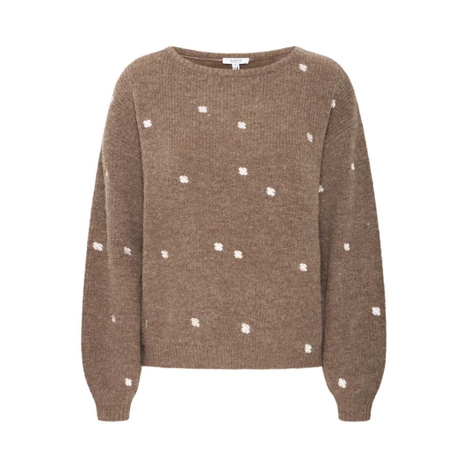 b.young b.young Trui OTIKI bruin / wit -