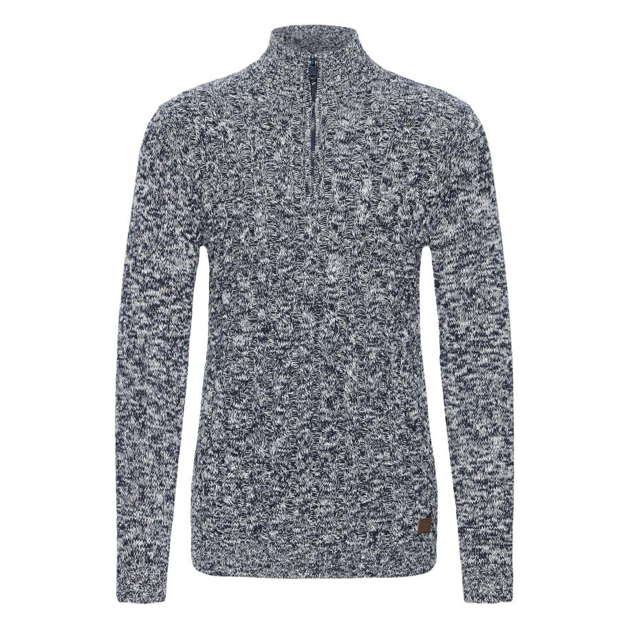 !Solid Trui SDRichart marine / wit Blauw