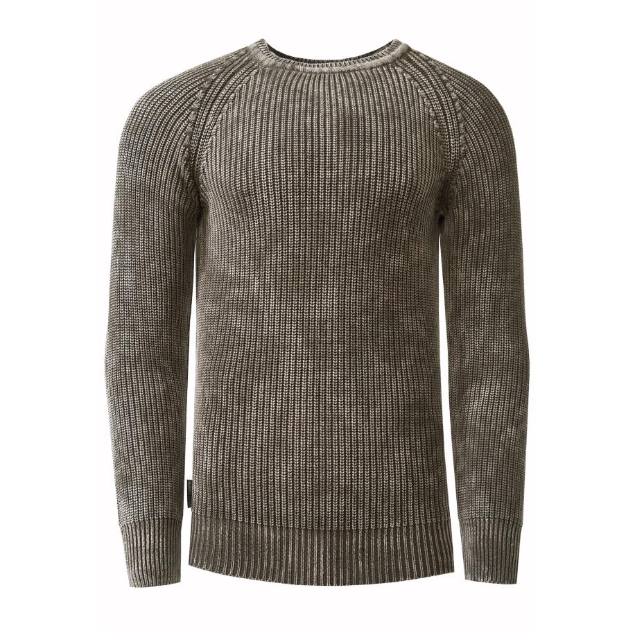 Rusty Neal Rusty Neal Trui grijs gemêleerd / zwart gemêleerd -