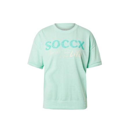 Soccx Soccx Sweatshirt beige / turquoise / mintgroen