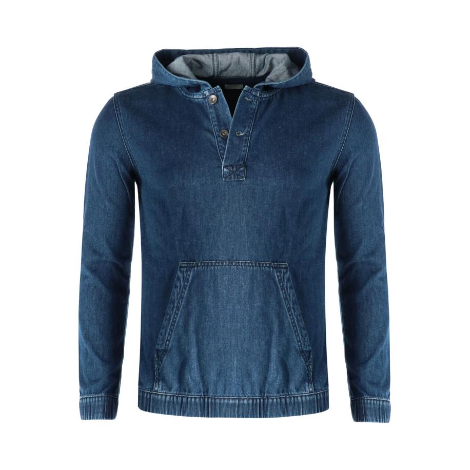 OLYMP Level Five Casual Trui ronde hals indigo, Effen Blauw