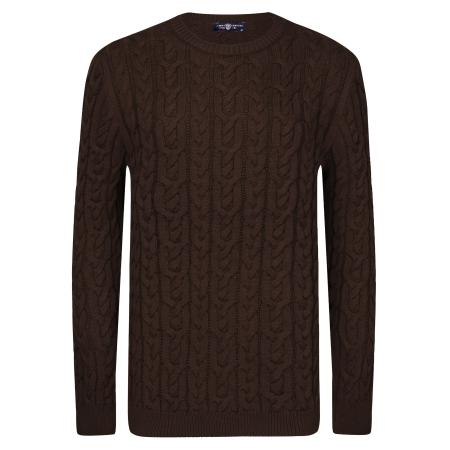 Jimmy Sanders Jimmy Sanders Trui chocoladebruin