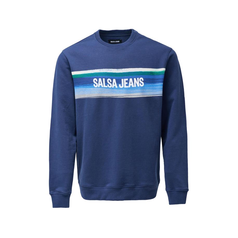 Salsa Salsa Jeans Sweatshirt lichtblauw / donkerblauw / smaragd / wit -