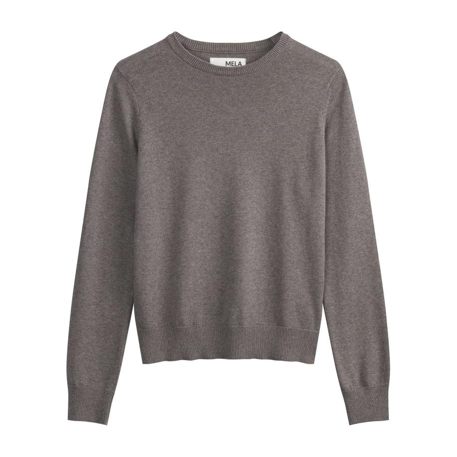 MELA MELA Trui Dhana grijs gemêleerd -