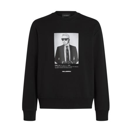 Karl Lagerfeld Sweatshirt PORTRAIT grijs / zwart