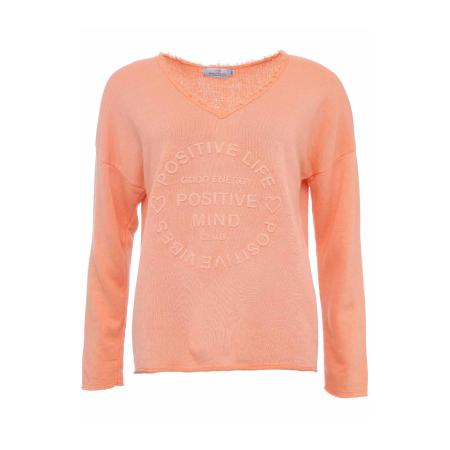 zwillingsherz Zwillingsherz Sweatshirt Positive Mind oranje / lichtoranje