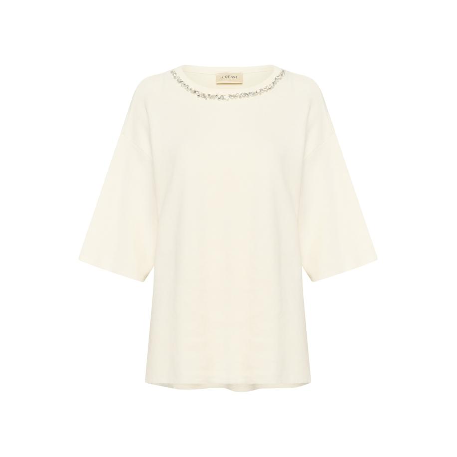 Cream Cream Trui transparant / eierschaal -