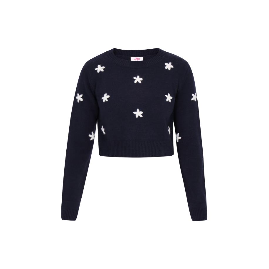 MYMO MYMO Trui navy / wit -