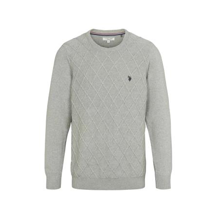 U.S. Polo Assn. U.S. POLO ASSN. Trui Remy grijs gemêleerd
