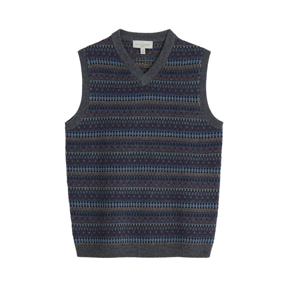 Seasalt Cornwall Seasalt Cornwall Trui Walt beige / blauw / donkerblauw / donkerrood -