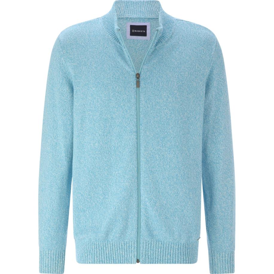 BABISTA BABISTA Gebreid vest Halron turquoise Wit