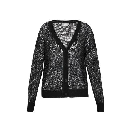 Usha Usha Gebreid vest zwart